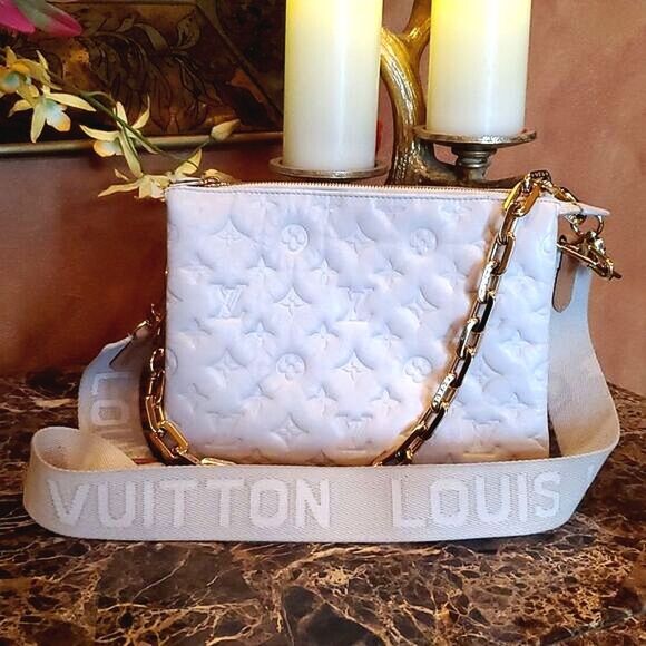 Authentic LOUIS VUITTON COUSSIN PM-Cream! - Picture 1 of 17